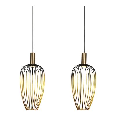 Lucide AURELIE - Pendant light - 3xGU10 (MR11) - Gold - Vibes